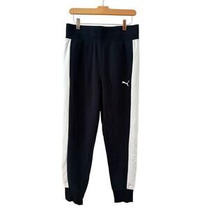 Puma Classic Jogger Sweatpants Black White M